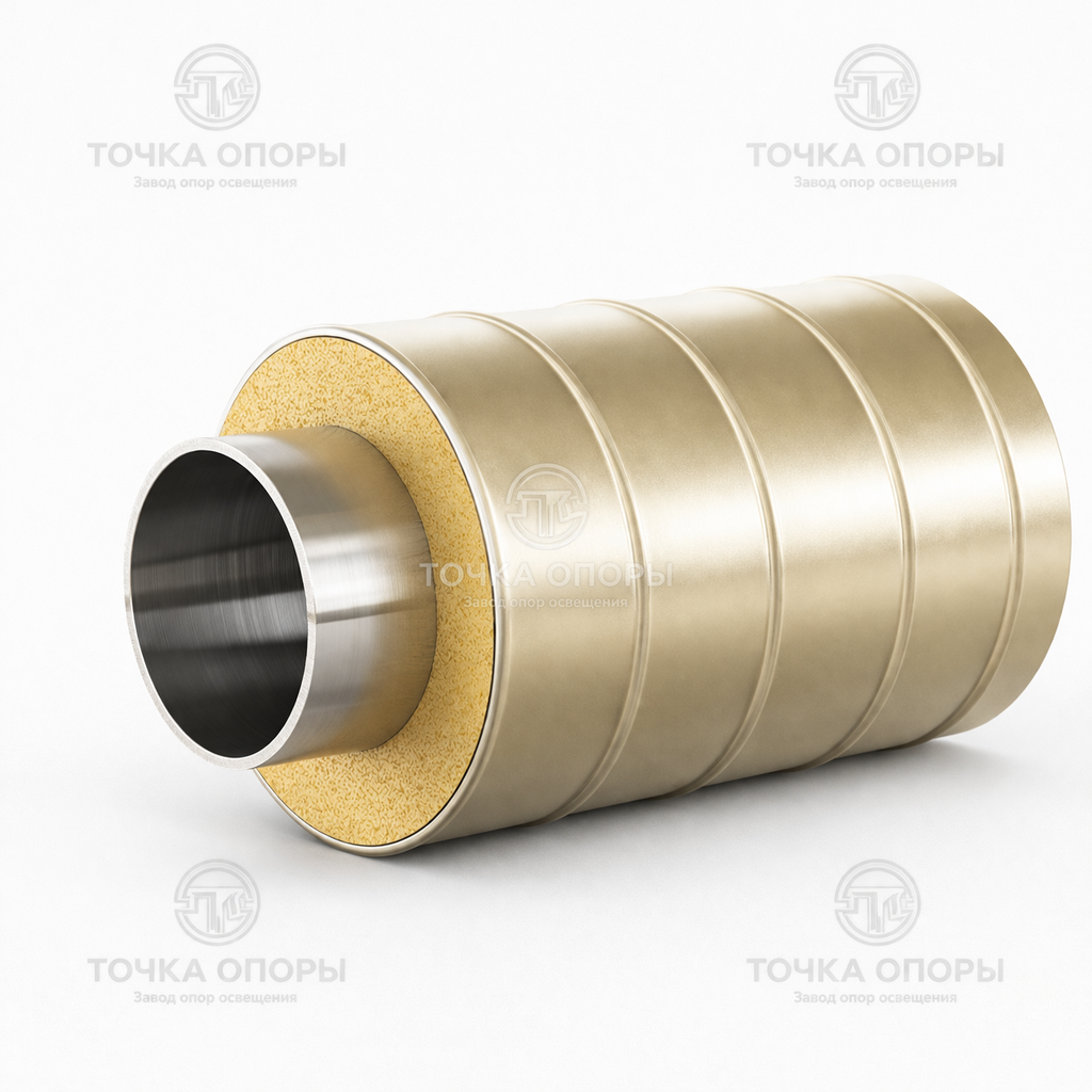 Труба ППУ стальная оболочка 250х159х4,5 мм ГОСТ 30732-2006