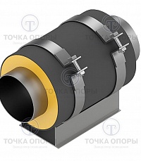 Скользящая опора СПО 133/200.150 подкладная для труб в ППУ