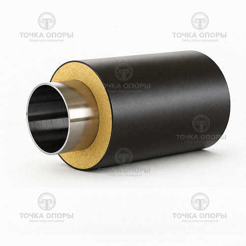 Труба стальная оцинкованная в ППУ-изоляции 325х8 мм ГОСТ 30732-2006